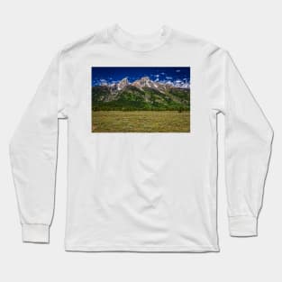 Grand Teton Mountain Range Long Sleeve T-Shirt